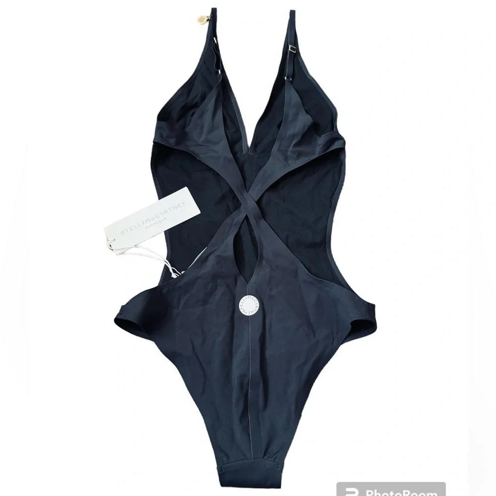 Stella McCartney**Black Sexy Monokini Swimsuit***Small $418 - Picture 3 of 3